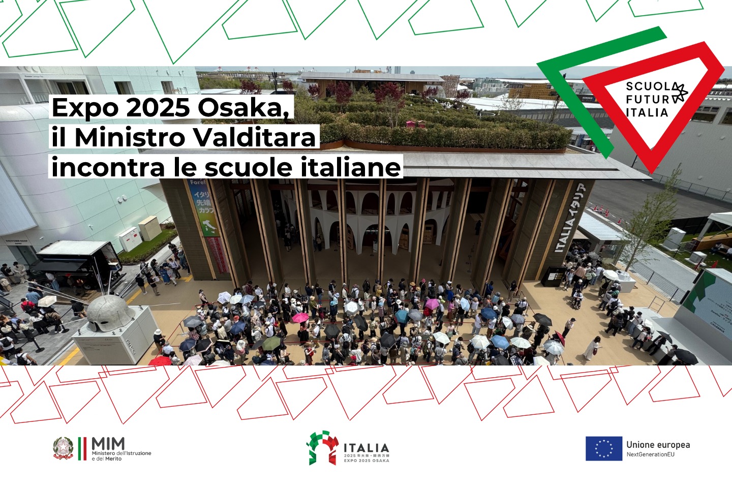 Expo Osaka, Valditara incontra le scuole italiane