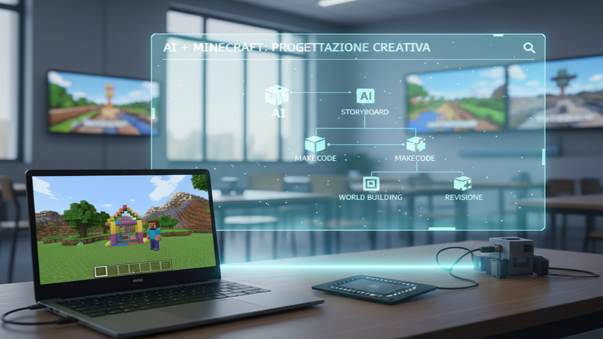 AI e Minecraft: progettare missioni educative con il coding