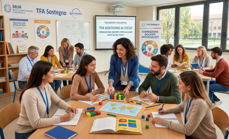 TFA Sostegno XI ciclo: oltre 30mila posti autorizzati dal MUR